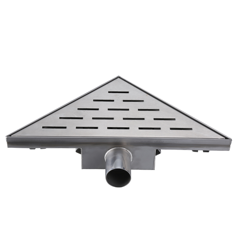 Zanja de desagüe de ducha de acero inoxidable para baño lineal Triangular horizontal/vertical XY-102