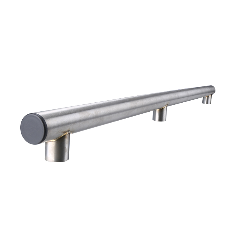 Tirador de puerta de vidrio pulido de acero inoxidable, manija de puerta de estera de tres puntos fijos largos para refrigerador, XY-113 de 1010mm