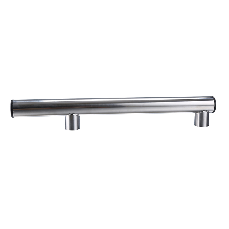 Tirador de puerta de vidrio pulido de acero inoxidable Manija de puerta de refrigerador de doble cara corta 250 mm Manija de puerta XY-109