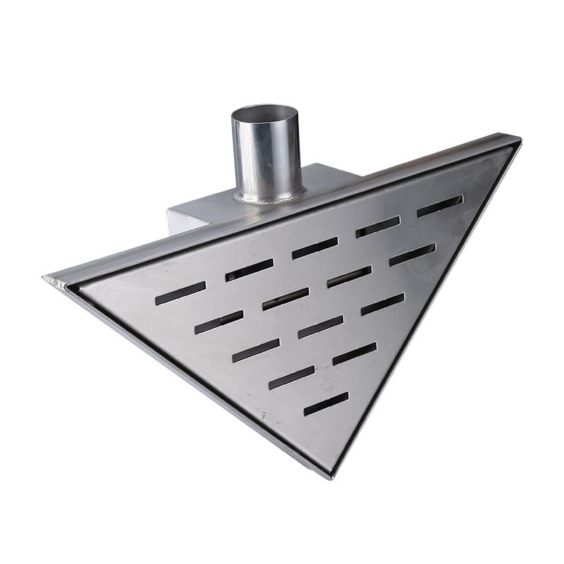 Zanja de desagüe de ducha de acero inoxidable para baño lineal Triangular horizontal/vertical XY-102