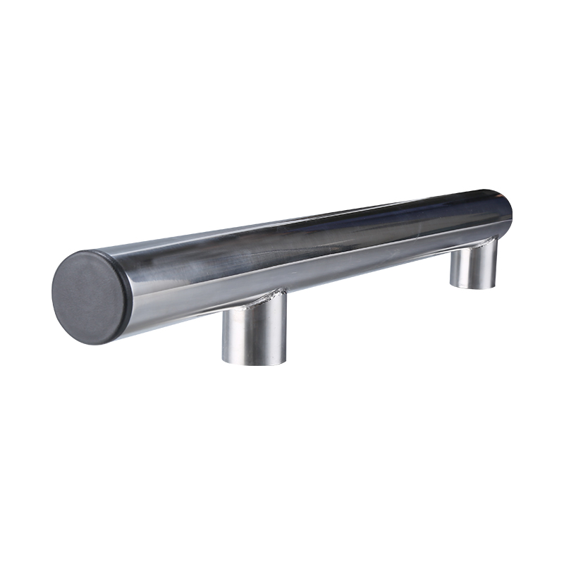 Tirador de puerta de vidrio pulido de acero inoxidable Manija de puerta de refrigerador de doble cara corta 250 mm Manija de puerta XY-109