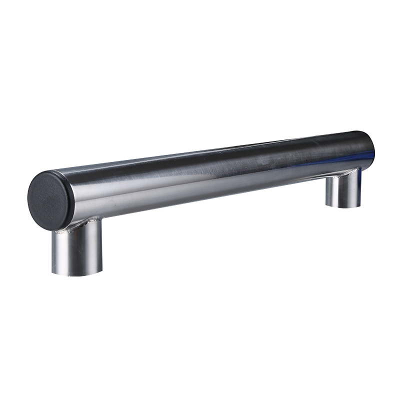 Tirador de puerta de vidrio pulido de acero inoxidable Manija de puerta corta de un solo lado para refrigerador 445 mm XY-110