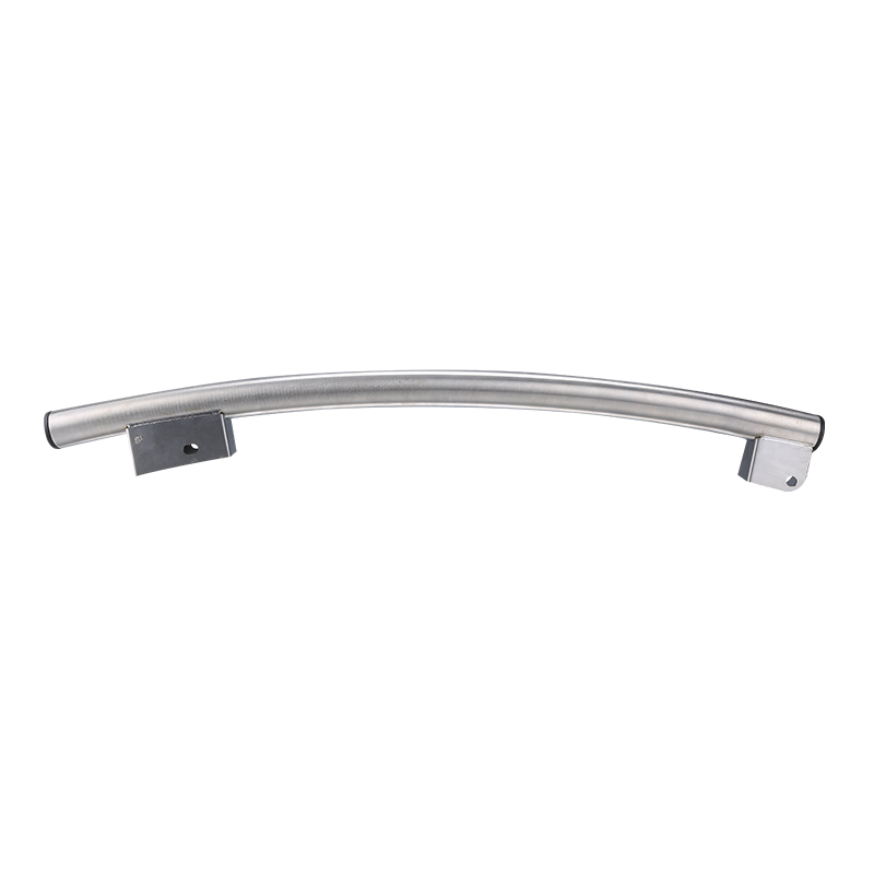 Tirador de puerta de vidrio de acero inoxidable manija de puerta corta curva de refrigerador 760mm XY-120