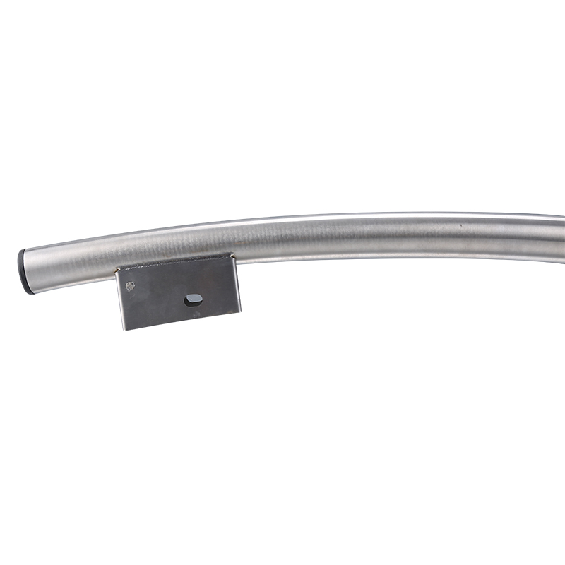 Tirador de puerta de vidrio de acero inoxidable manija de puerta corta curva de refrigerador 760mm XY-120