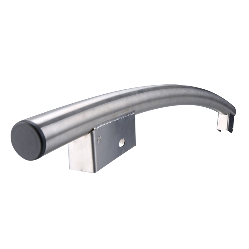 Tirador de puerta de vidrio de acero inoxidable manija de puerta corta curva de refrigerador 760mm XY-120